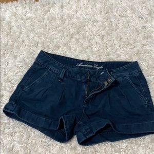 American Eagle denim pleated shorties